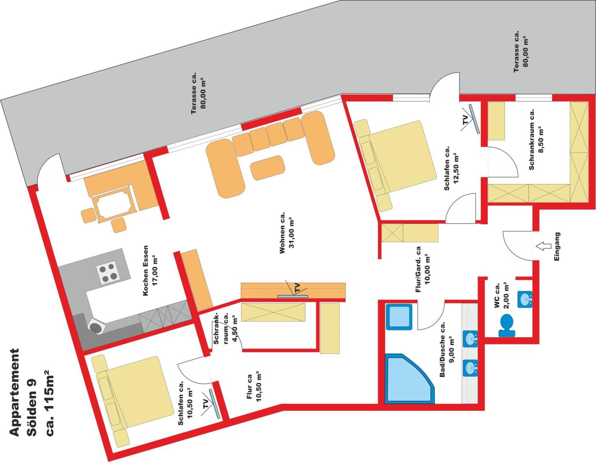 Appartement Sporthuette Fiegl Sölden Eksteriør billede